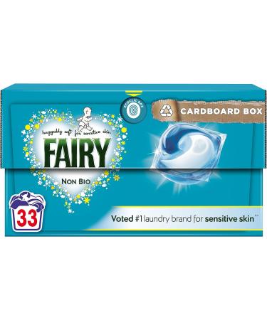 Fairy Non Bio Pods Sensitive Washing Liquid Laundry Detergent 33 Washes - Buy Online on GoSupps.com