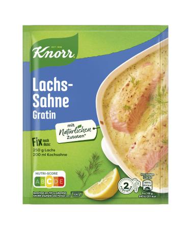 Knorr fixed mixture mixture salmon cream gratin for a delicious casserole with natural ingredients 2 portions salmon cream gratin 28 g (1 Pack)