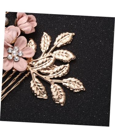 Housoutil Flower Hair Accessories Jeweled Hair Combs Crystal Hair Comb Pearl Hair Comb Wedding Rhinestone Hair Comb Crystal Hair Accessories Bridal Headpiece Pink Rhinestones Bride Veil - Buy Online on GoSupps.com