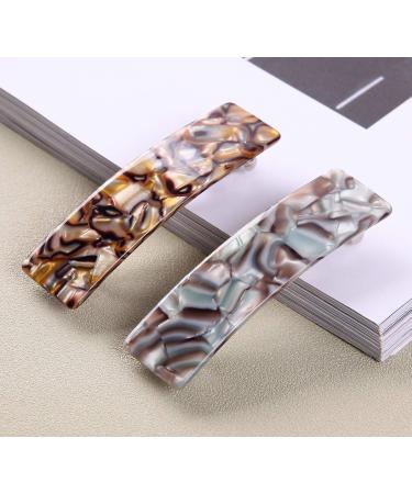 Buy 2 Piece Large Patent Hair Clip Set for Women - Perfect for Thick & Thin Hair - Onyx & South Sea - Buy Online on GoSupps.com