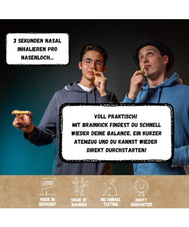 Energy & Refreshment Nose Inhaler Pen | Sustainable Bamboo Aromatherapy Stick for Well-Being | Essential Oils Inhaler Pencil for On-The-Go Relief - Buy Online on GoSupps.com