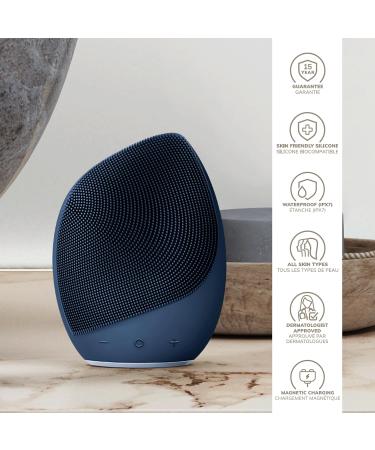 Geske SmartAppGuided Sonic Facial Brush 5 in 1 | Electric Silicone Cleaning & Massage Device | Professional Facial Care - Midnight - Buy Online on GoSupps.com