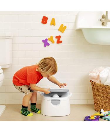 Munchkin Arm & Hammer Multi-Stage 3-in-1 Potty Seat - Grey | Potty Chair, Trainer Ring, Step Stool - Buy Online on GoSupps.com