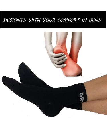 Compression Socks for Plantar Fasciitis & Achilles Tendonitis Relief | Short Ankle Support for Running & Everyday Wear | Arch & Foot Pain Aid Recovery | Men/Women S/M Size - 1 Pair - Buy Online on GoSupps.com
