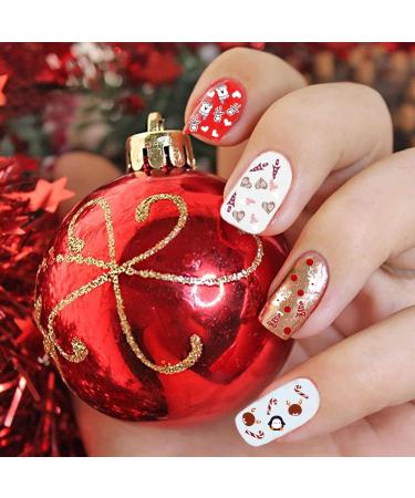 Christmas Nail Stickers Nail Decals 9 Sheet Nails Art Stickers Self Adhesive 3D Snowflake Nail Stickers for Women Merry Christmas Nail Art Supplies - Buy Online on GoSupps.com