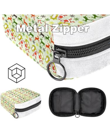 Sanitary Napkin Storage Bag | Period & Tampon Pouch | Makeup & Pad Organizer - Reindeer Design - Buy Online on GoSupps.com