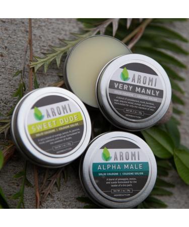Aromi Solid Cologne | Spicy Citrus Men's Fragrance Oakmoss Scent Vegan Cruelty-free Father's Day Gift Idea Travel Alcohol-free (Sweet Dude) - Buy Online on GoSupps.com