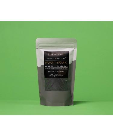 Sunday Rain Pure Relaxation Foot Soak with Bamboo & Charcoal - 13.9 oz | Soothing Foot Care - Buy Online on GoSupps.com