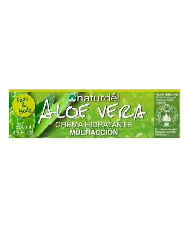 NATURDEL Aloe Vera Multipurpose Moisturizer 250ml | Hydrating Face Hands & Body Cream - Ideal for All Skin Types | International Shipping - Buy Online on GoSupps.com