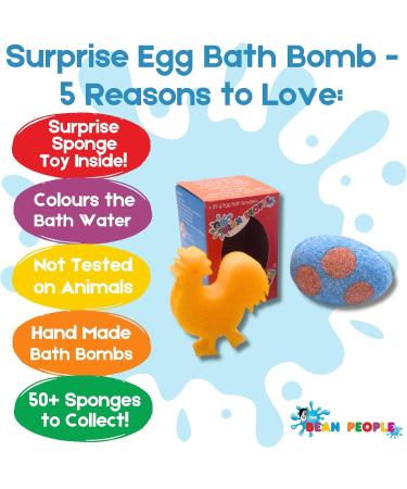 The Bean People - Childrens Surprise Egg Bath Bomb - Buy Online on GoSupps.com