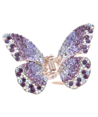 Large Jaw Clips Butterfly Hair Claw  Purple PurpleAB