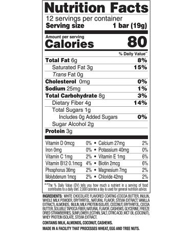 SlimFast Keto Fat Bomb Snack Bar Minis - Strawberry Cheesecake Flavor | 12ct Box | Low Carb Keto Snacks for Weight Loss | 0g Added Sugar - Buy Online on GoSupps.com