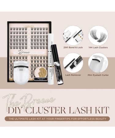 Lashview DIY Lash Extension Kit - Volume-D 144D Lash Bond & Remover for Flawless Eyelash Extensions - Buy Online on GoSupps.com