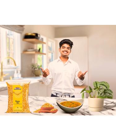 Rani Chana Dal 32oz - All Natural, Non-GMO, Vegan | Indian Origin Desi Chickpeas | Gluten-Friendly, Kosher | 908g Pack - Buy Online on GoSupps.com