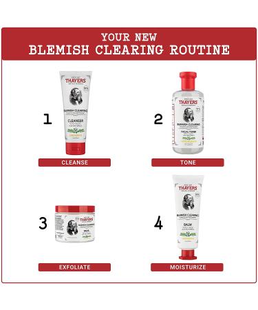 Thayers Blemish Clearing Salicylic Acid & Witch Hazel Acne Pads - 60 Count (Alcohol-Free) - Buy Online on GoSupps.com