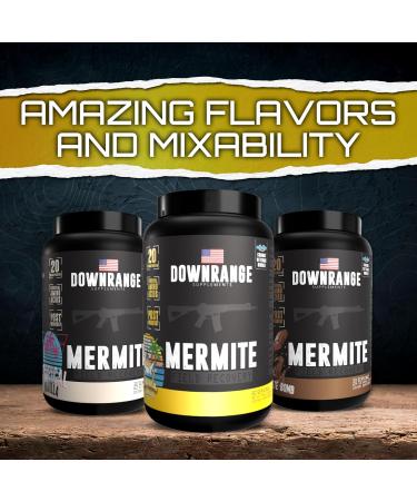DownRange Mermite Whey Protein Powder Post Workout Muscle Recovery & Energy Support Drink Mix Supplement with 20g Whey Protein 9g Amino Acid 30 Servings (Vanilla) Tropical Vanilla 2.18 Pound (Pack of 1) - Buy Online on GoSupps.com