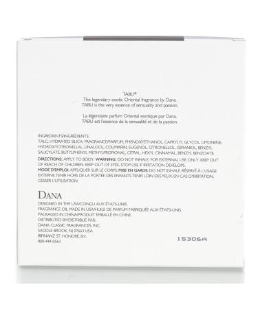 Tabu by Dana Women's 4.0 oz Dusting Powder - Sensual Fragrance for Lasting Allure - Buy Online on GoSupps.com