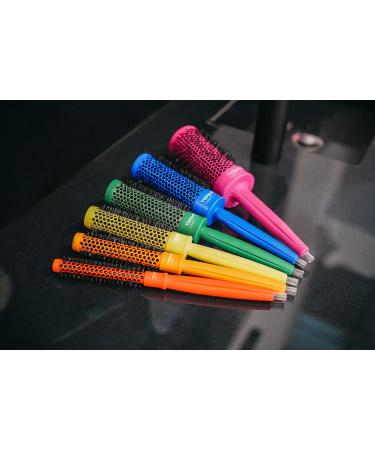 Termix C Ramic Pride Pack of 6 Round Ceramic Thermal Brushes with Ionised Bristles Leather Pride Toiletry Bag Included Inspired by the Diversity and Freedom of the LGTBI Flag - Buy Online on GoSupps.com