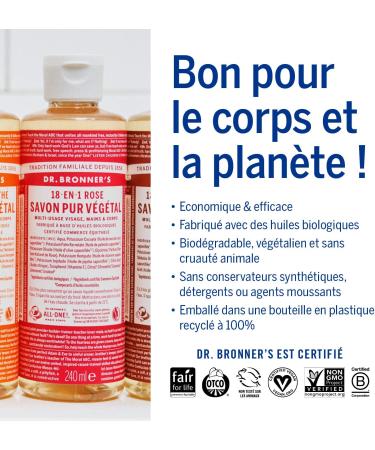  Dr. Bronner's Dr. Bronner's Pink Liquid Soap 240 ml - Buy Online on GoSupps.com