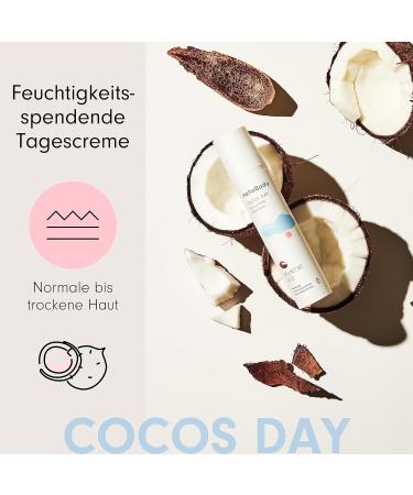 HelloBody COCOS DAY Moisturizing Day Cream (50 ml) Face cream with sweet almond and coconut oil Strengthens the skin barrier and prevents impurities - Buy Online on GoSupps.com