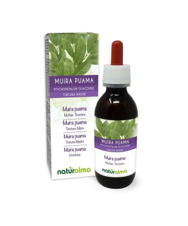 Muira puama (Ptychopetalum olacoides) bark Alcohol-Free Mother Tincture Naturalma | Liquid Extract Drops 120 ml | Food Supplement | Vegan Alcohol-free 120 ml (Pack of 1) - Buy Online on GoSupps.com