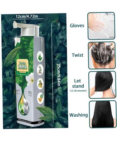 Natural Plant Hair Dye 100ml Bubble Plant Hair Dye Plant Based Hair Dye for Gray Hair Coverage Hair Color for Hair Dyeing Cream Gentle Safe Brown Hair Supplies - Buy Online on GoSupps.com