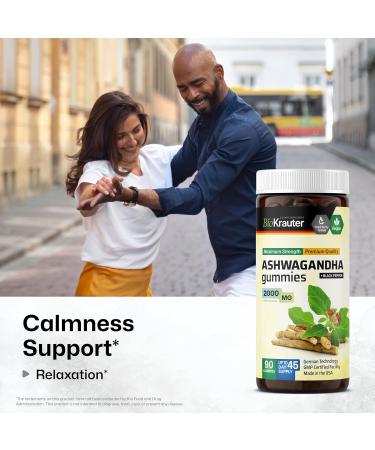 BIO KRAUTER Chamomile Tincture 2 Fl. Oz. & Ashwagandha 90 Gummies - Buy Online on GoSupps.com