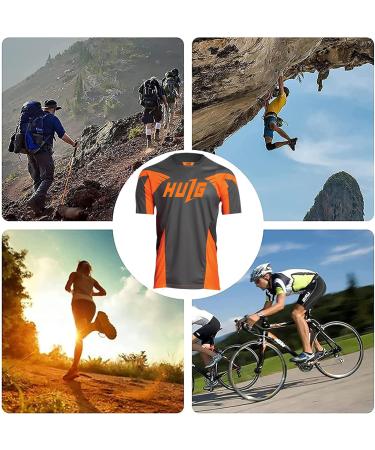 Men's Breathable Bike Jersey - Short Sleeve Cycling Shirt | Quick-Dry XXL Bicycle Clothing - Buy Online on GoSupps.com