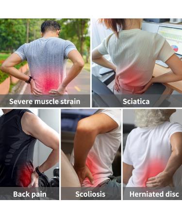 PROIRON Lower Back Support Belt - Lumbar Support Brace for Pain Relief, Sciatica, Scoliosis - Adjustable Straps, Breathable Mesh - Sizes M/L/XL - Waist 65cm to 117cm - L (Waist Size 33-40) - Buy Online on GoSupps.com