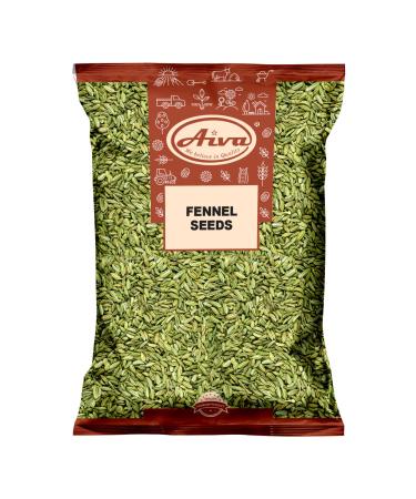AIVA Fennel Seeds Whole (Indian Saunf Whole) Indian Origin | All Natural, Salt-Free | Vegan | No Colors | NON-GMO - (400gm (14 oz)) 400gm (14 Ounce)