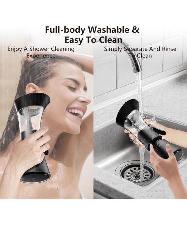 Manual Ear Wax Removal Kit - One-Hand Control Ear Cleaner Tool Easy to Use Ear Irrigation Flushing System with Soft Silicone Tip for Effective & Safe to Clean Ear Built Up Wax Home Use(Black) - Buy Online on GoSupps.com