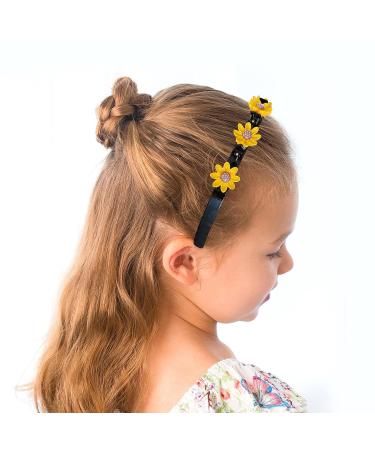 DIY Headband Clips Set - 4 Cute Flower & Cartoon Fruit Hair Clips for Kids | Plait Hair Tools & Accessories - Buy Online on GoSupps.com