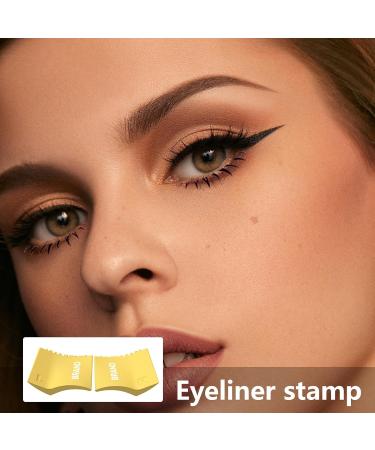 Eyelash Stamps Tool | Eyeliner Stamp Eye Liner Tool | Extensions Natural Looking Bottom Lashes for Makeup Beginner Girls Yellow - Buy Online on GoSupps.com