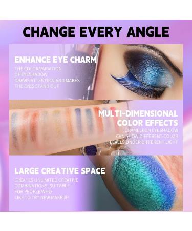 Glitter Eyeshadow Single | Women Shimmer Makeup Eye Shadow Single Buildable Reflective Glitter Eyeshadow Single for Travel Daily Travel Parties Picnics - Buy Online on GoSupps.com