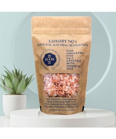Edinburgh Skincare Co. Luxury Pink Himalayan Bath Salts - Promotes Muscle Relaxation, Relieves Stress, Restores Skin - Infused with Essential Oils - Buy Online on GoSupps.com