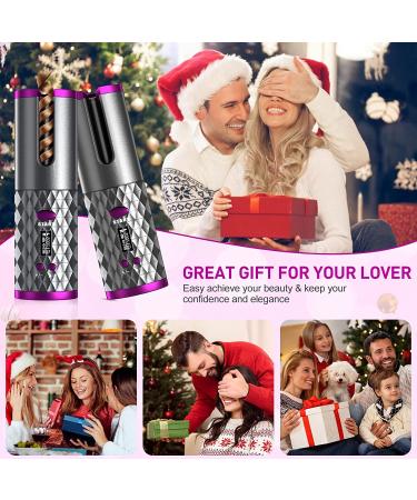 Wireless Rechargeable Automatic Hair Curler with 6 Temps & Timer - Grey - Buy Online on GoSupps.com