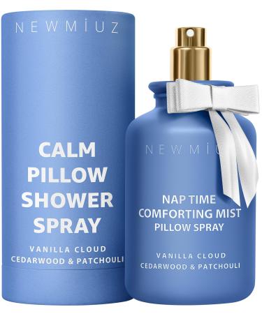 Pillow Spray Calming and Relaxing Pillow Linen Mist Vanilla Cedarwood Essential Oils Stress Relief Aromatherapy Sleep Bedtime Shower Spray Luxury Gift