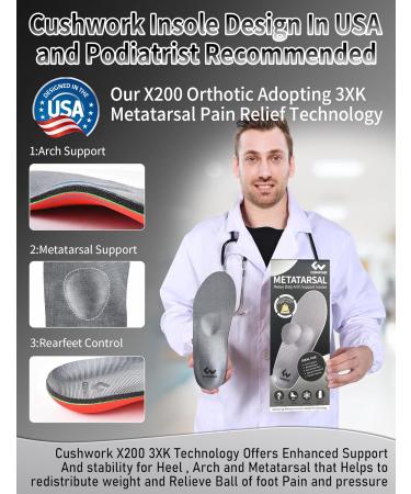 Buy Morton s Neuroma Shoe Inserts - Relief for Metatarsalgia Plantar Fasciitis & Foot Pain - Arch Support Insoles for Men & Women - C Size (6-6.5M/7.5-8W) - 260mm Mixed (Red+Green+Silver - Buy Online on GoSupps.com