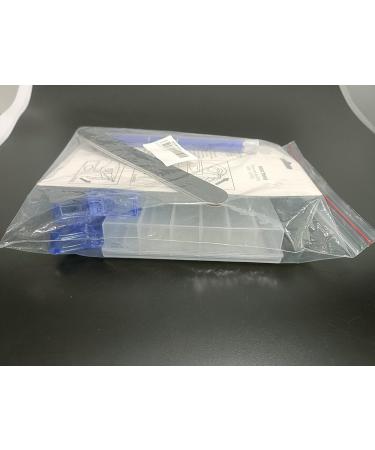 Kalolary Dual Nail Forms Set | 120PC Stiletto Nail Tips + 10 Blue Nail Clips Nail File & UV Gel Brush for Professional Nail Art Extension - Buy Online on GoSupps.com