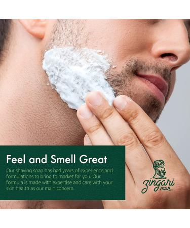 Zingari Man Traditionalist Vegan Shave Soap - Smooth Glide Grooming for Men - Super Strength No Bump Cream & Skin Tight Lotion - 5oz Jar - Buy Online on GoSupps.com