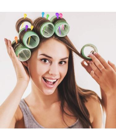 180-Piece Brush Roller Pick Hair Curler Set for Styling - Perfect Christmas & Valentine's Day Gift (Rose Red, Green, Yellow, Blue, Orange, Purple) - Buy Online on GoSupps.com