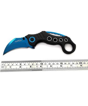 ALBATROSS Cool Spring Assisted Folding Pocket Knife - Tactical Raptor Claw, Blue - Buy Online on GoSupps.com