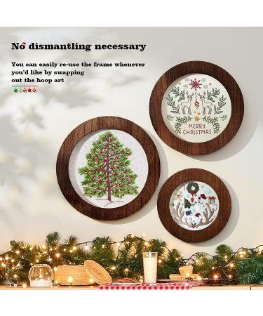 Unitystar 6 Inch Round Wood Embroidery Hoop Frame for Cross Stitch and Embroidery Art - Buy Online on GoSupps.com