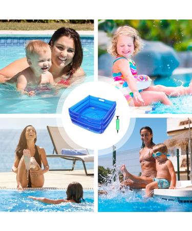 Djowyh Pool Foot Bath Portable Pool Foot Bath Multifunctional Inflatable Foot Basin Blue Foot Bath for Home Spa Portable Sink for Yard Beach Camping Pool Foot Sink - Buy Online on GoSupps.com