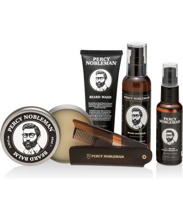 Percy Nobleman Complete Beard Care Kit: Softener, Oil, Balm, Wash & Comb - Buy Online on GoSupps.com