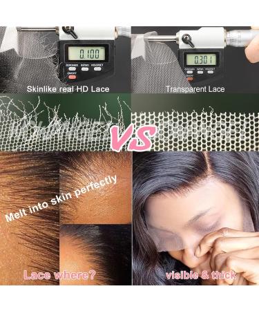 WOWANGEL 13x6 Ear to Ear SKINLIKE Real HD Lace Frontal Only 0.1mm Ultra-thin HD Lace Natural Hairline with Bigger Pre Plucked Area Bleached Knots Invisible Clear HD Lace Frontal Straight 16 Inch 13x6 Real HD Lace Frontal-Straight 16 Inch - Buy Online on GoSupps.com