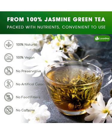 Lavendium CA Premium 30 JasmineGreen Tea Bags 100% Natural & Pure from Jasmine Green Tea. Jasmine Green Herbal Tea. Made with Natural Material Tea Bags. No Sugar No Gluten Vegan. - Buy Online on GoSupps.com