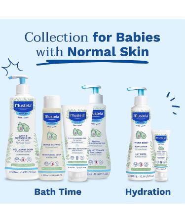 Mustela Baby Gentle Cleansing Gel - Avocado & Vitamin B5 Hair & Body Wash - Biodegradable & Tear-Free - 1 or 2-Pack - Various Sizes - Buy Online on GoSupps.com