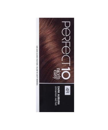Clairol Perfect 10 Permanent Hair Dye 4R Dark Auburn - Pack of 1 - Buy Online on GoSupps.com