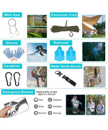 Survival Gear Kit with Large Camping Backpack & First Aid Set | Adventure Outdoor Hiking Essentials - Buy Online on GoSupps.com